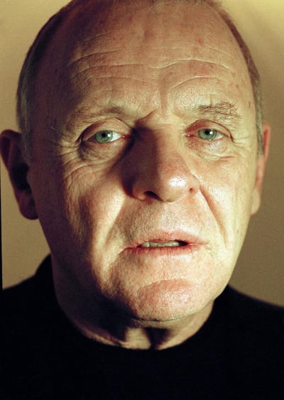 Portrait of actor Antony Hopkins by Eamonn McCabe