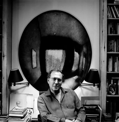 Portrait of playwright and actor Harold Pinter by Eamonn McCabe