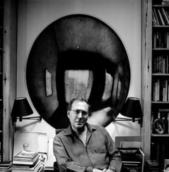 Portrait of playwright and actor Harold Pinter by Eamonn McCabe