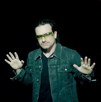 Portrait of musician Bono by Eamonn McCabe