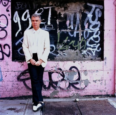 Portrait of musician David Byrne by Eamonn McCabe