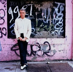 Portrait of musician David Byrne by Eamonn McCabe