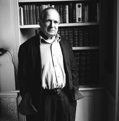 Portrait of poet Christopher Logue by Eamonn McCabe