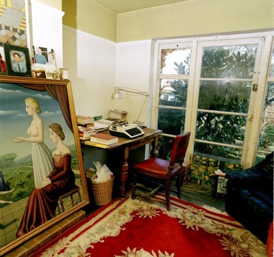 The study of novelist JG Ballard, photographed by Eamonn McCabe