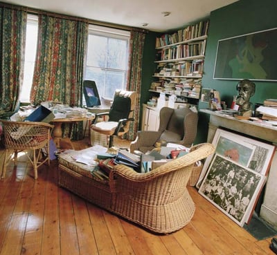 The study of biographer Michael Holroyd, photographed by Eamonn McCabe
