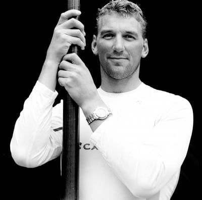 Portrait of Olympic rower Sir Matthew Pinsent by Eamonn McCabe