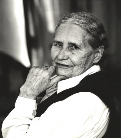 Portrait of novelist Doris Lessing by Eamonn McCabe