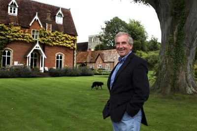 Portrait of novelist Robert Harris at his home by Eamonn McCabe